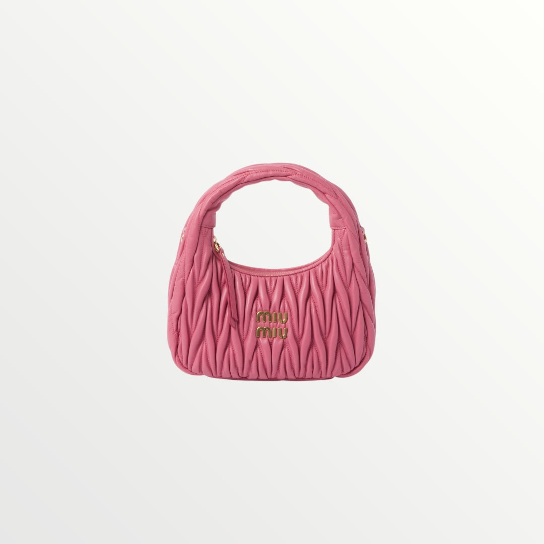 Miu Miu Wander Matelasse Nappa Leather hobo mini-bag