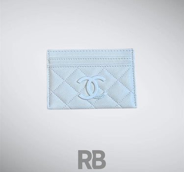 chanel white cardholder