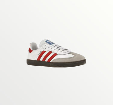 adidas samba white better scarlet