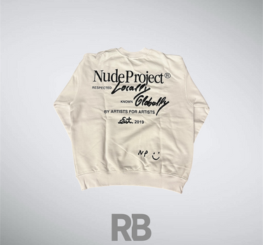 nude project white sweater
