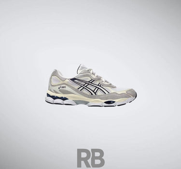 Asics white grey midnight