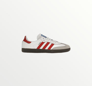 adidas samba white better scarlet