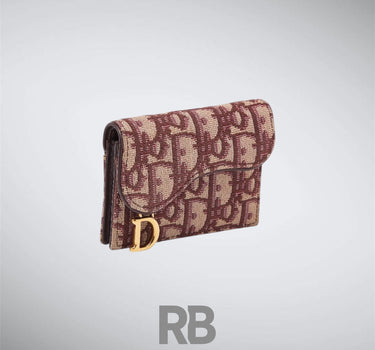 Dior Saddle Red Cardholder
