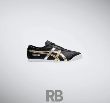 Onitsuka black gold silver