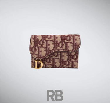 Dior Saddle Red Cardholder