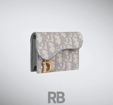 Dior Saddle White Cardholder