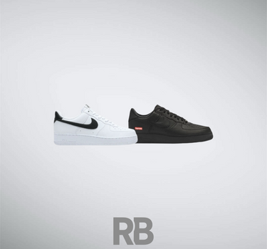 nike white black x supreme bundle