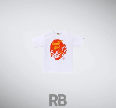 Bape Fire White T-shirt