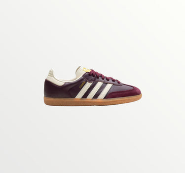adidas samba maroon gold metallic