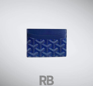 goyard saint sulpice blue cardholder