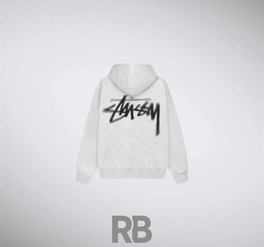 stussy grey dizzy hoodie