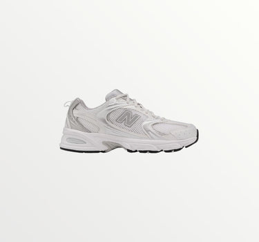 new balance white silver metallic