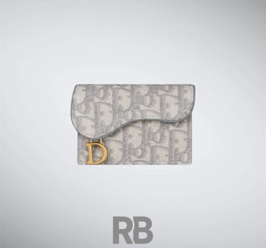 Dior Saddle White Cardholder