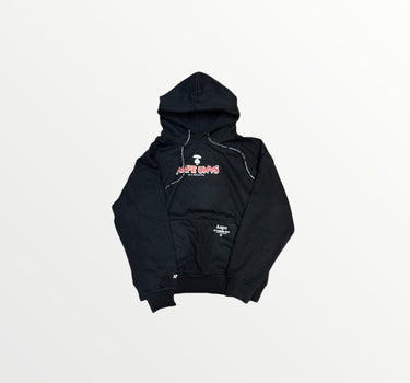 aape unvs black hoodie
